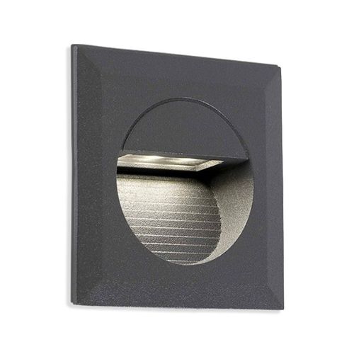 EMBUTIDO DE MURO LED STUDIO MINI CUADRADO 1.5W LUZ CÁLIDA IP44
