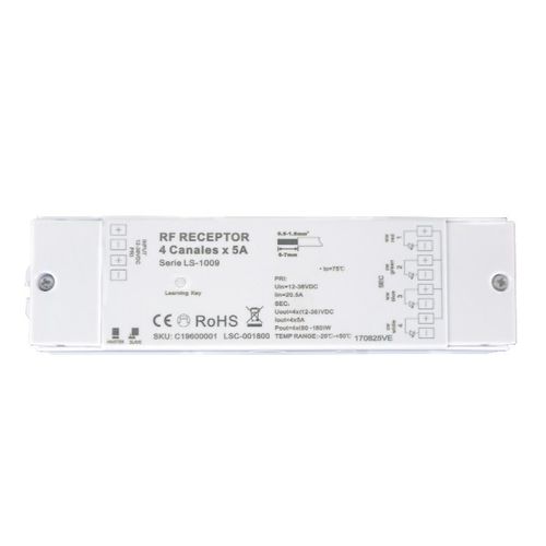 RECEPTOR DIMMER LED STUDIO SERIE 1009 RF DC 12V A 36V