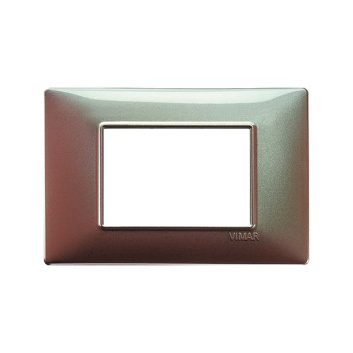 PLACA VIMAR PLANA TECNOPOLÍMERO 3 MÓDULOS