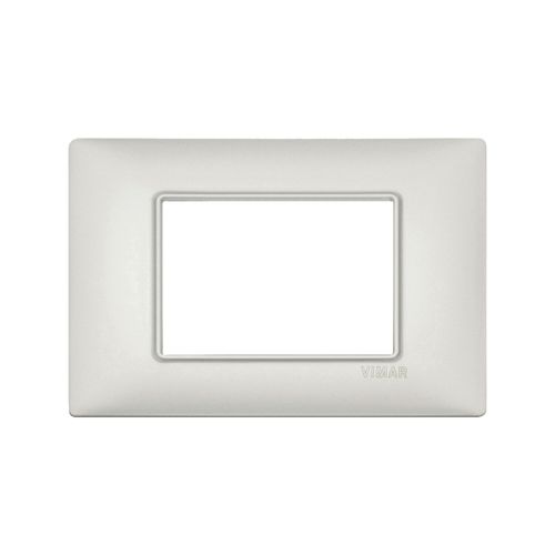 PLACA VIMAR PLANA METALLO 3 MÓDULOS