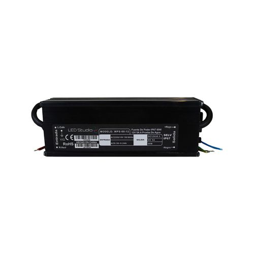 FUENTE DE PODER LED STUDIO 60W 12V IP67