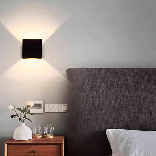 APLIQUÉ MURO LED STUDIO SQUARE 6W LUZ CÁLIDA