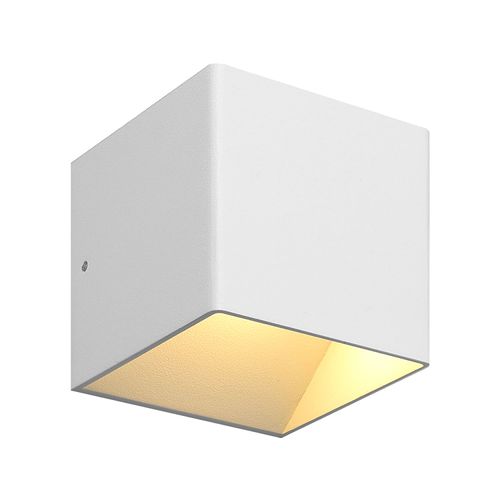 APLIQUÉ MURO LED STUDIO CUADRADO 2X3W LUZ CÁLIDA IP54