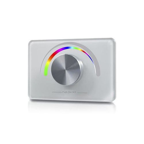 DIMMER MURO LED STUDIO SERIE 1009 RF RGB CONTROL GIRATORIO PARA CAJA ELÉCTRICA