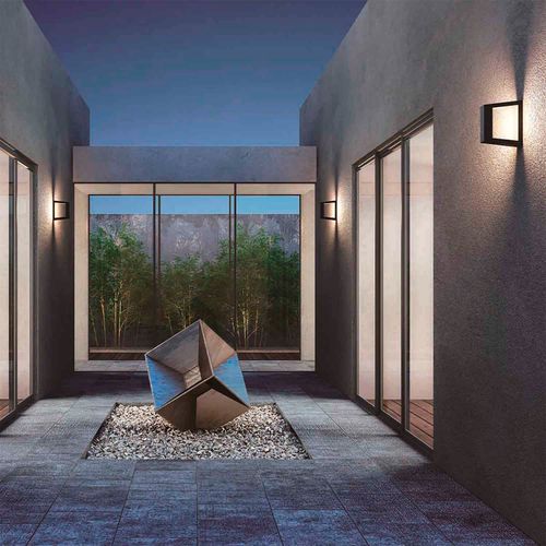 APLIQUÉ MURO LED STUDIO ALBERT 18W LUZ CÁLIDA IP65