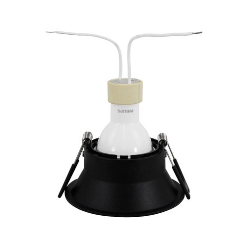 KIT PORTA GU10 LED STUDIO ARCO AJUSTABLE + AMPOLLETA GU10 LUZ CÁLIDA