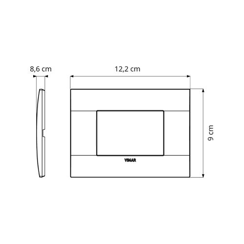 PLACA CLASSIC VIMAR ARKÉ TECNO-BASIC 3 MÓDULOS