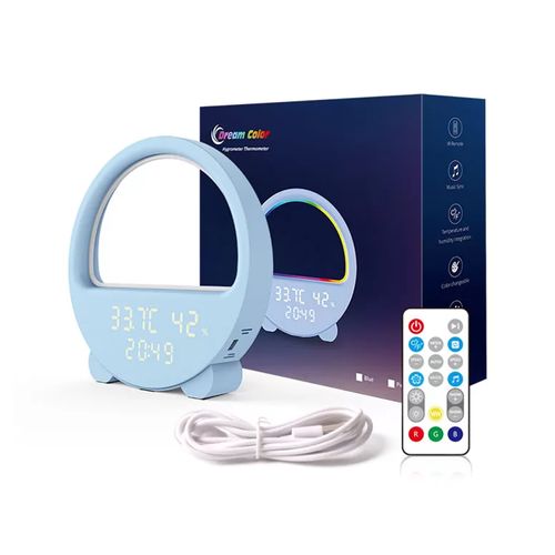 RELOJ INTELIGENTE LED STUDIO 5W COLOR RGB 5V + CONTROL REMOTO