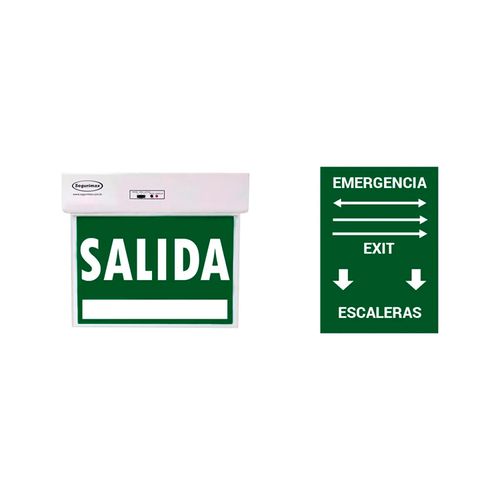 SEÑALÉTICA DE EMERGENCIA LED STUDIO CON TIPOGRAFÍAS VARIADAS