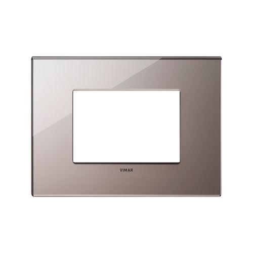 PLACA VIMAR EIKON EXÉ CRISTAL ESPEJO 3 MÓDULOS