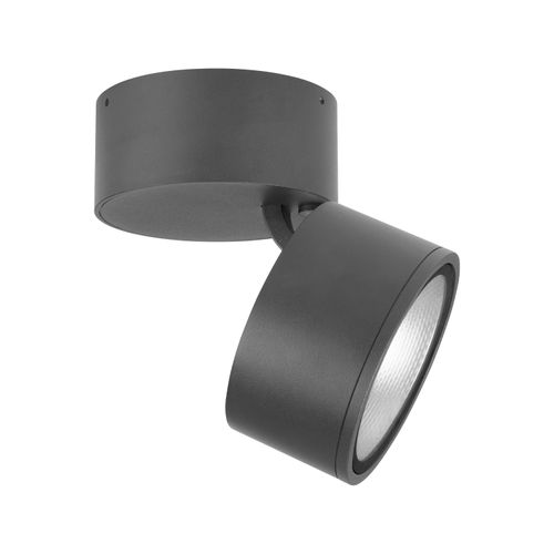 FOCO SOBREPUESTO CIELO / MURO LED STUDIO REDONDO DIRIGIBLE 12W LUZ CÁLIDA IP65
