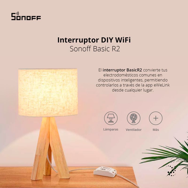 INTERRUPTOR DIY SONOFF BASIC R2 WIFI