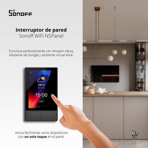 INTERRUPTOR SONOFF CON CONTROL CENTRALIZADO WIFI NSPANEL