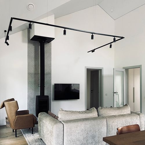 KIT DE 4 PIOLAS DE SUSPENSIÓN LED STUDIO PARA RIEL (1 METRO)