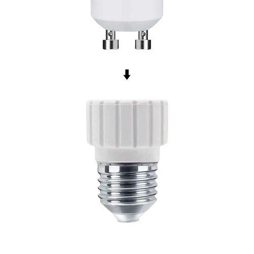 ADAPTADOR PARA AMPOLLETA GU10 LED STUDIO BASE FORMATO E27