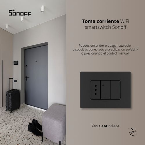 TOMA CORRIENTE SONOFF SMARTSWITCH WIFI CON PLACA