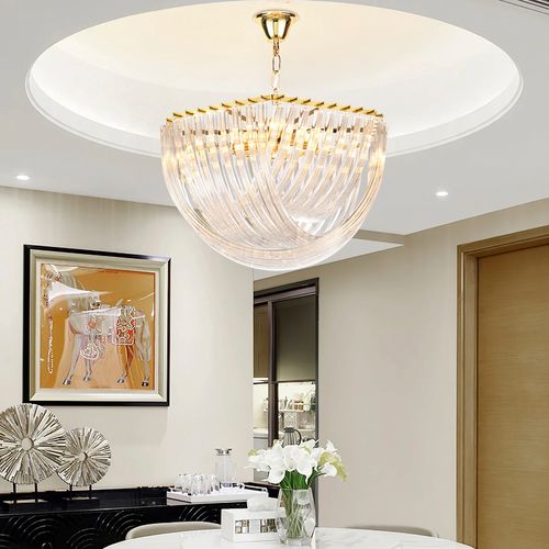 LÁMPARA COLGANTE LED STUDIO LIVIA CHANDELIER CRYSTAL BIG 64W