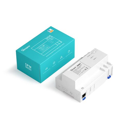 MEDIDOR ENERGÍA APILABLE SONOFF PROTECCIÓN SOBREVOLTAJE 20A SPM-MAIN