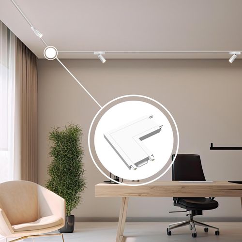 CONECTOR TIPO L LED STUDIO PARA RIEL MAGNÉTICO SLIM