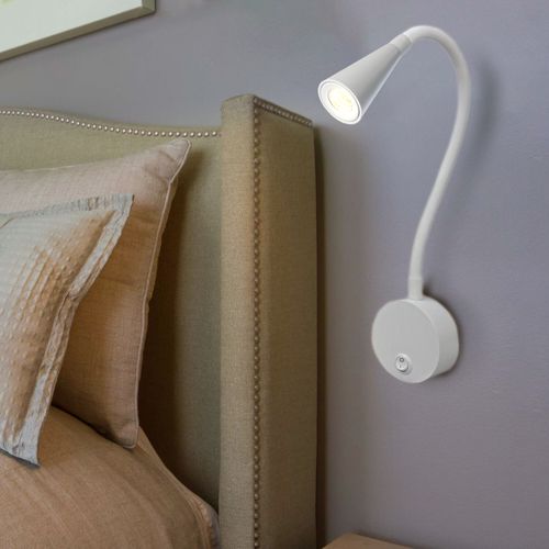APLIQUÉ MURO VONDERK WALLER LECTURA DIRIGIBLE 3W LUZ CÁLIDA 220V BLANCO