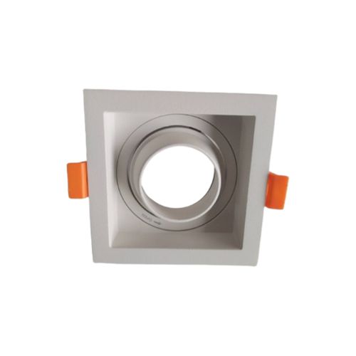 PORTA GU10 LED STUDIO CUADRADO PARA MÓDULO DIRIGIBLE HONDO (SIN AMPOLLETA GU10, INCLUYE CONECTOR)