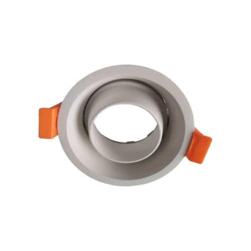 PORTA GU10 LED STUDIO REDONDO DIRIGIBLE HONDO (SIN AMPOLLETA GU10, INCLUYE CONECTOR)