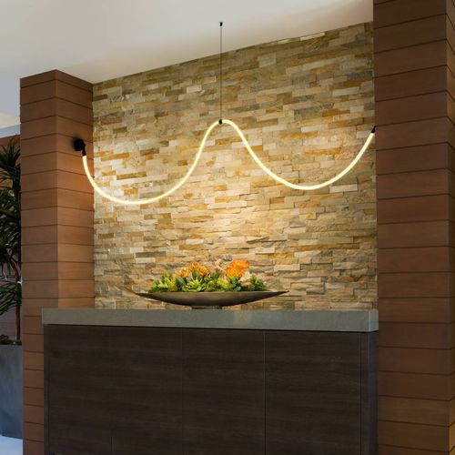 LÁMPARA COLGANTE / MURO LED STUDIO MINIMAL LINE 60W 3.3M LUZ CÁLIDA (DRIVER A MURO)