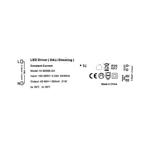 DRIVER DIMEABLE DALI LED STUDIO 22W 39-54V 100-240V IP20
