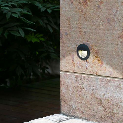 EMBUTIDO DE MURO LED STUDIO MINI REDONDO 1.5W LUZ CÁLIDA IP44