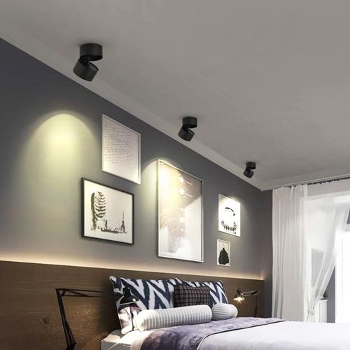 FOCO SOBREPUESTO CIELO / MURO LED STUDIO TITAN DIRIGIBLE 12W LUZ CÁLIDA