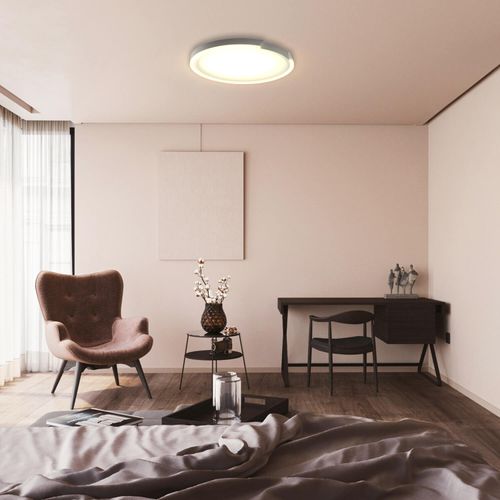 PLAFÓN LED STUDIO ANDER REDONDO 100W LUZ CÁLIDA Ø80x6CM
