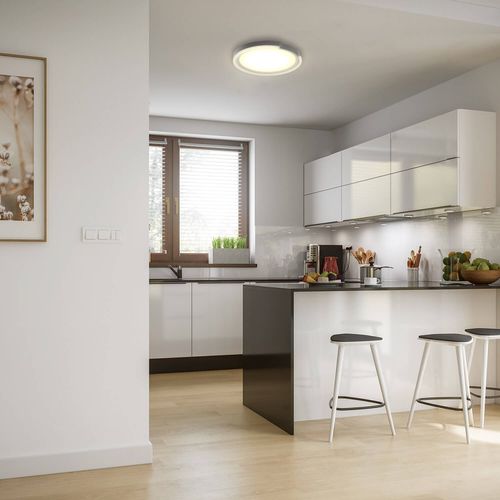 PLAFÓN LED STUDIO ANDER REDONDO 55W LUZ CÁLIDA Ø60x6CM