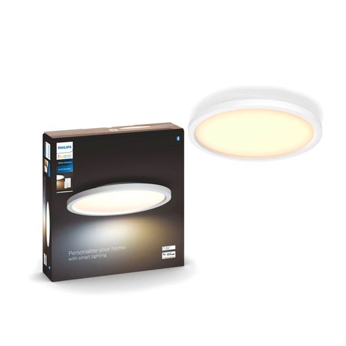 PLAFÓN REDONDO PHILIPS HUE AURELLE 21W LUZ CÁLIDA A LUZ FRÍA Ø39.5x39.5CM