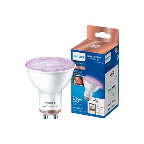 AMPOLLETA INTELIGENTE PHILIPS WIZ WIFI GU10 50W RGB
