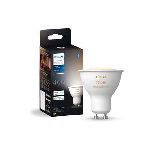 AMPOLLETA INTELIGENTE BLUETHOOTH PHILIPS HUE GU10 5W LUZ CÁLIDA A LUZ FRÍA