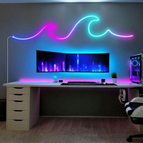 CINTA LED STUDIO NEÓN SMART 42W LUZ RGB 24V IP67 + CONTROL REMOTO