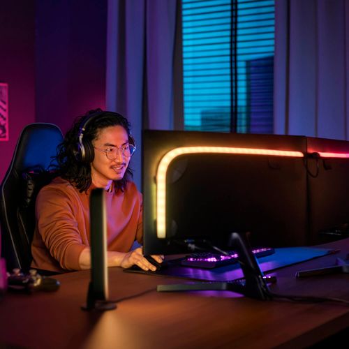 CINTA LED PHILIPS HUE PLAY GRADIENT PARA MONITOR DE 32-34 PULGADAS 20W RGB CÁLIDO A FRÍO