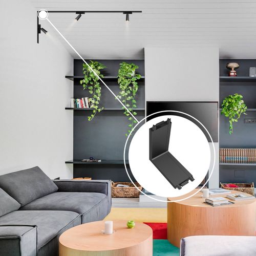 CONECTOR INTERNO ÁNGULO LED STUDIO PARA RIEL MAGNÉTICO SLIM