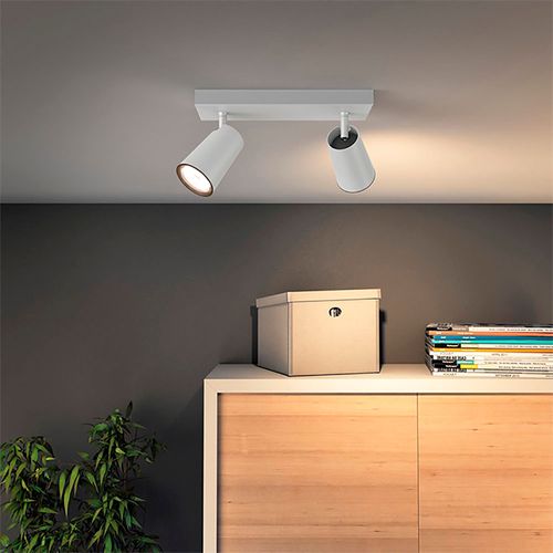 FOCO SOBREPUESTO CIELO / MURO PHILIPS PAISLEY DOBLE DIRIGIBLE (SIN AMPOLLETA GU10)
