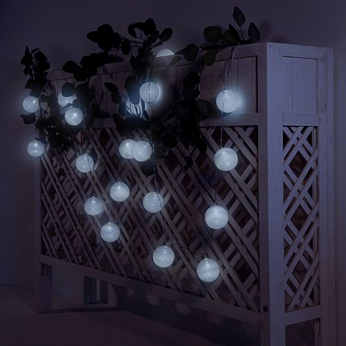 CORTINA NAVIDEÑA LED STUDIO ESFERA HILADA LUZ FRÍA