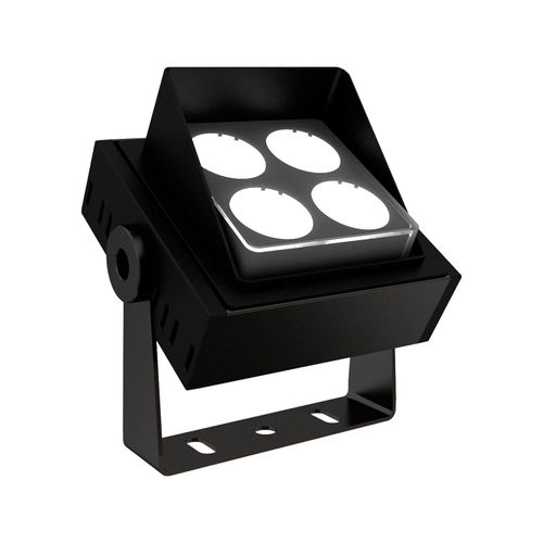 APLIQUÉ PROYECTOR LED STUDIO CUADRADO CON VISERA 12W LUZ CÁLIDA IP65