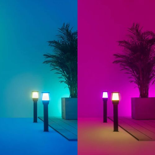 KIT DE INICIO BOLLARD PHILIPS WIZ ELPAS 4.8W RGB IP65