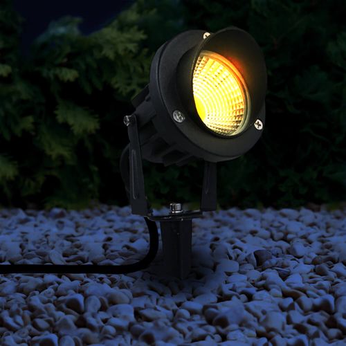FOCO ESTACA LED STUDIO CON VISERA 18W LUZ CÁLIDA IP65