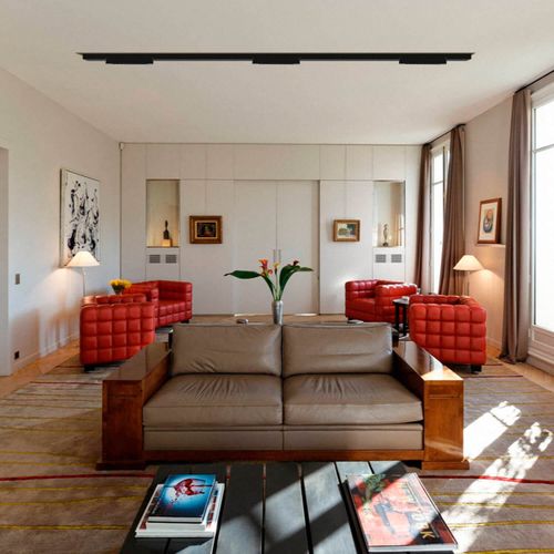 FOCO RIEL LED STUDIO ROTABLE MONOFÁSICO LINEAL PUNTOS 20W LUZ CÁLIDA IP40