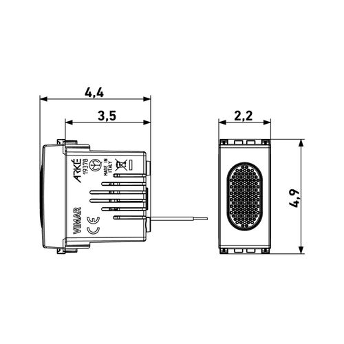 ZUMBADOR VIMAR ARKÉ 230V IP40
