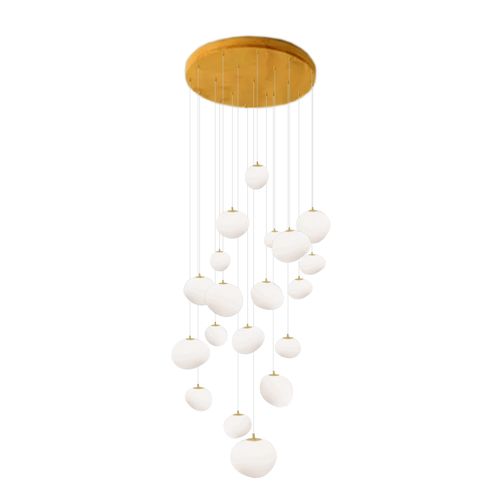LÁMÁRA COLGANTE LED STUDIO ORBITS 19 LUCES 60.8W LUZ CÁLIDA