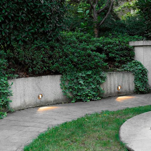 EMBUTIDO DE MURO LED STUDIO REDONDO 3W LUZ CÁLIDA IP65