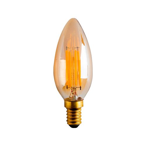 AMPOLLETA E14 LED STUDIO VELA FILAMENTO 4W LUZ CÁLIDA