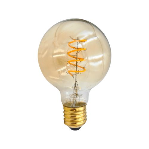 AMPOLLETA E27 LED STUDIO ESPIRAL GLOBO FILAMENTO G80 5W LUZ CÁLIDA