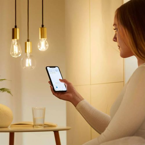 AMPOLLETA INTELIGENTE E27 WIZ FILAMENTO ST64 60W LUZ CÁLIDA A LUZ FRÍA